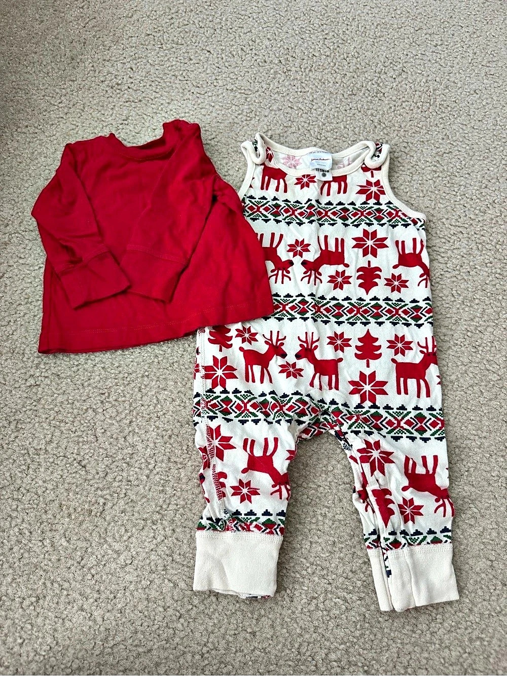 Hanna Andersson Holiday Reindeer Fair Isle Set with Tee